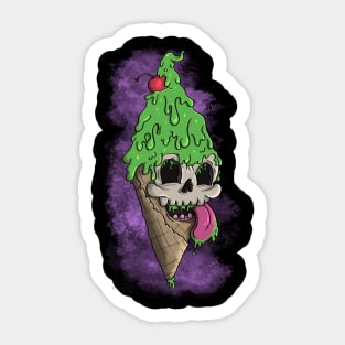 I Scream For Ice Cream - Green Sticker